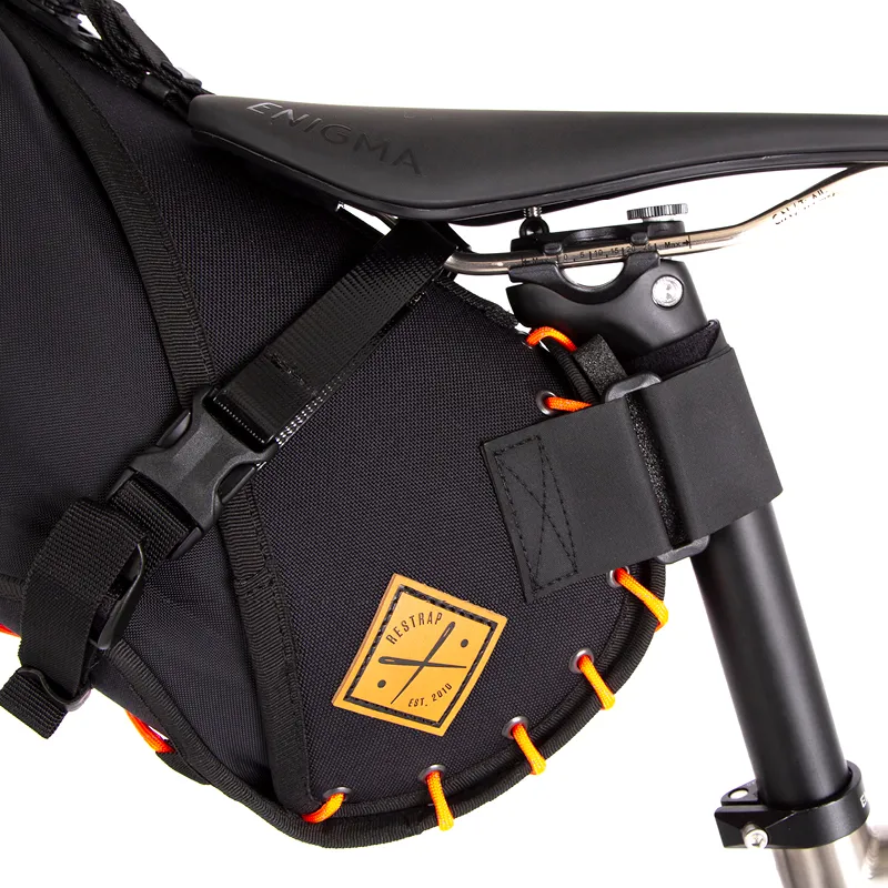 Restrap Saddle Bag - Black or Orange-5